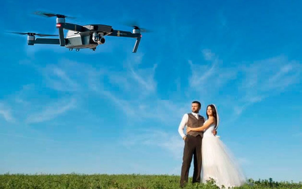 Casamento com drone em Uberlândia